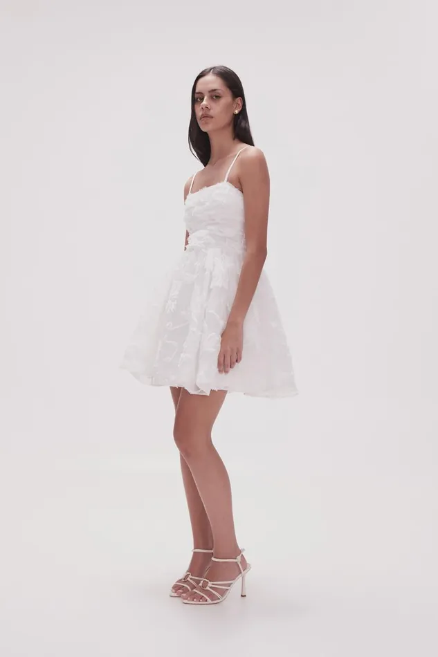 Aje Dresses Evangeline Mini Dress Ivory 8211 Women Aje Dresses Evangeline Mini Dress Ivory 8211 Women