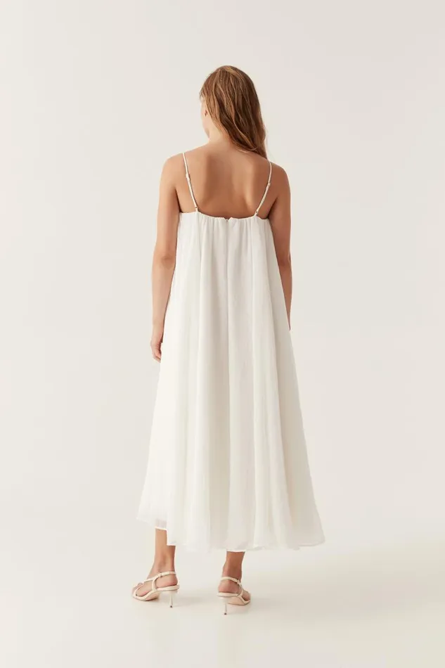 Aje Dresses Filigree Sweetheart Midi Dress Ivory 8211 Women
