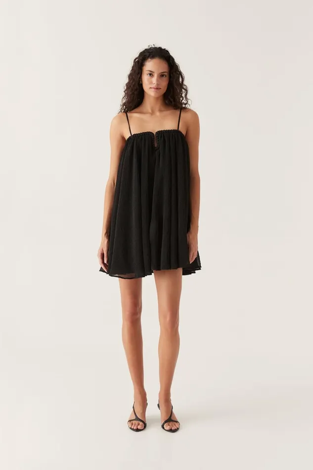 Aje Dresses Filigree Sweetheart Mini Dress Black 8211 Women
