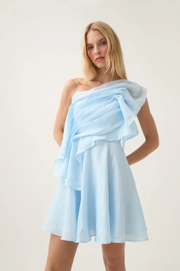 Aje Dresses Genesis Mini Dress Sea Breeze 8211 Women