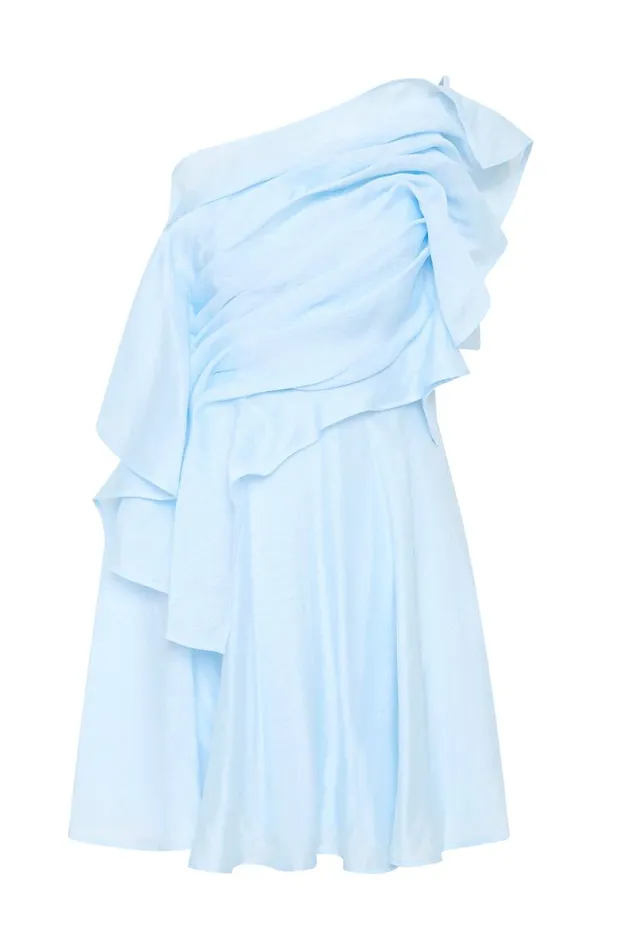Aje Dresses Genesis Mini Dress Sea Breeze 8211 Women
