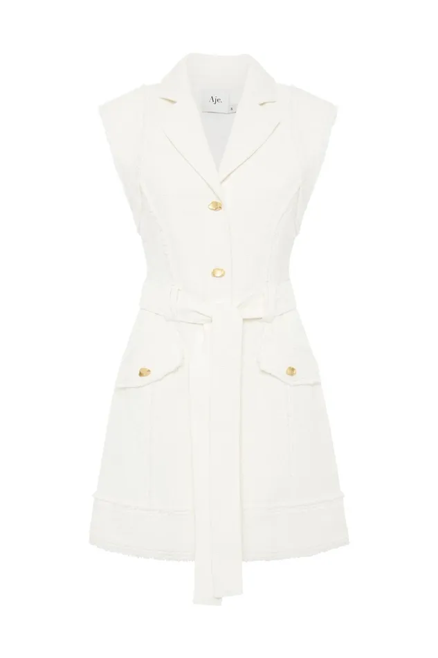 Aje Dresses Isabel Utility Mini Dress Ivory 8211 Women Aje Dresses Isabel Utility Mini Dress Ivory 8211 Women