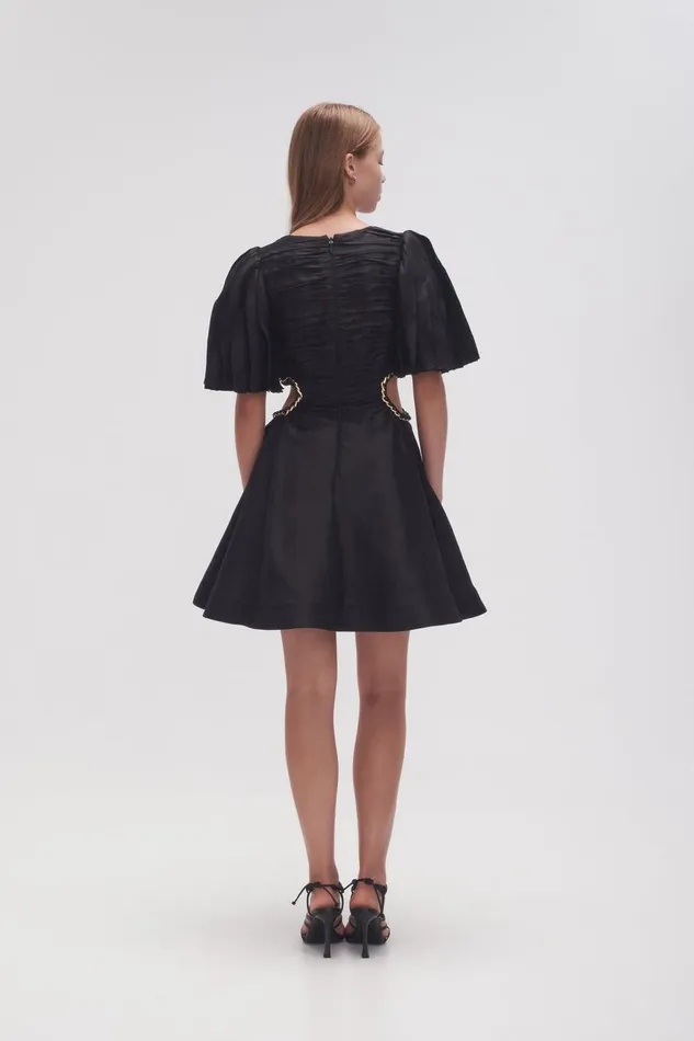 Aje Dresses Monica Chain Link Mini Dress Black 8211 Women