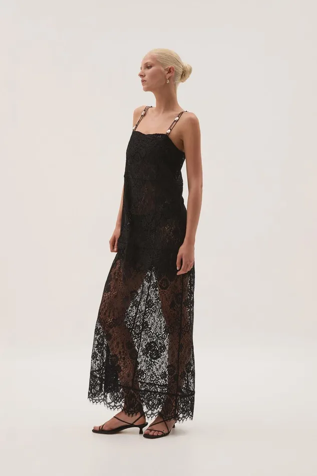 Aje Dresses Pera Maxi Dress Black 8211 Women Aje Dresses Pera Maxi Dress Black 8211 Women