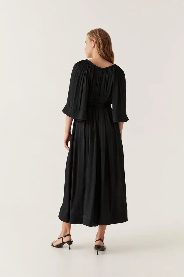 Aje Dresses Seraphina Silk Midi Dress Black 8211 Women Aje Dresses Seraphina Silk Midi Dress Black 8211 Women