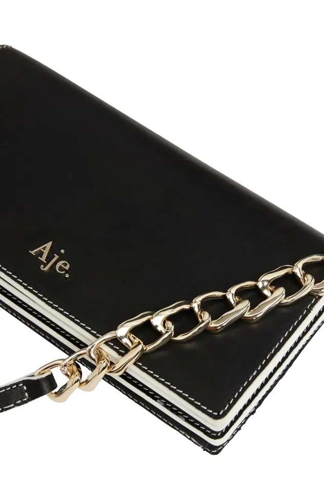 Aje Handbags and Wallets Oasis Chain Clutch Bag Black 8211 Women