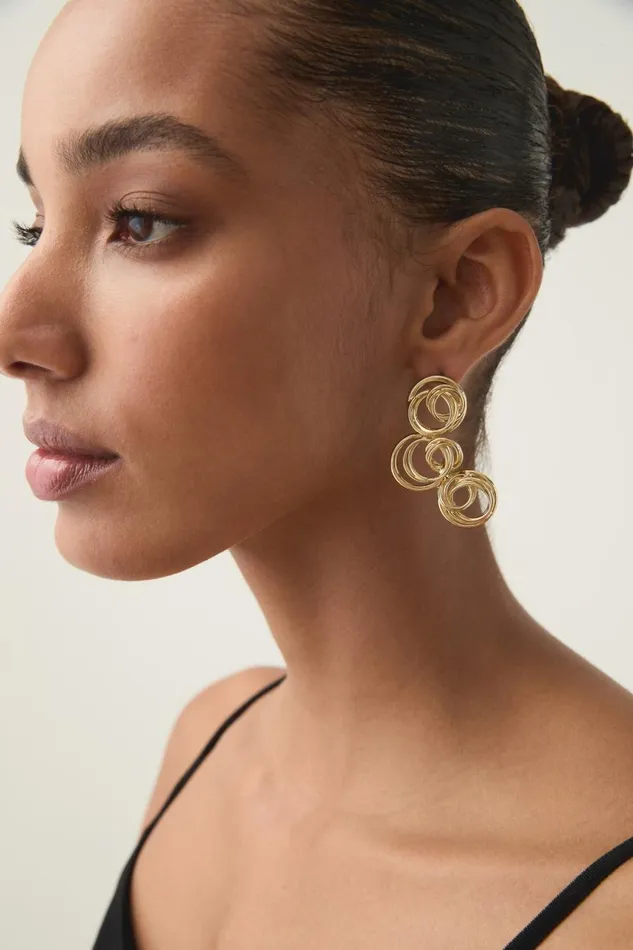 Aje Jewelry Amenita Coil Earring Gold 8211 Women