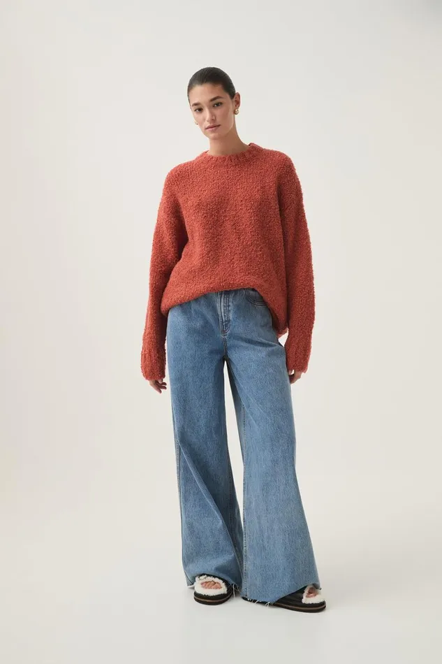 Aje Knitwear and Jumpers Roberta Textural Knit Sienna 8211 Women