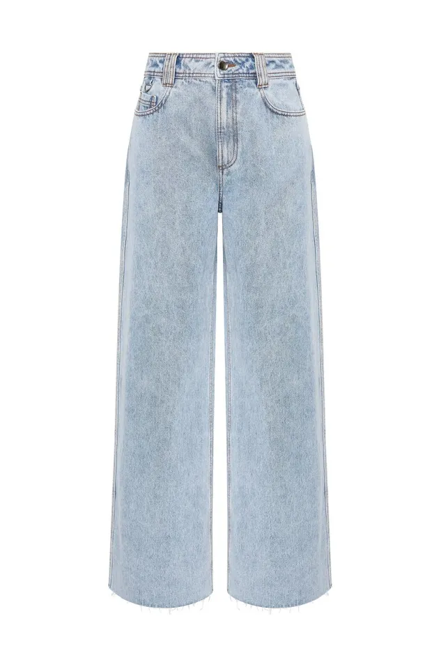 Aje Matching Sets Aura Wide Leg Jeans Sea Spray Wash 8211 Women