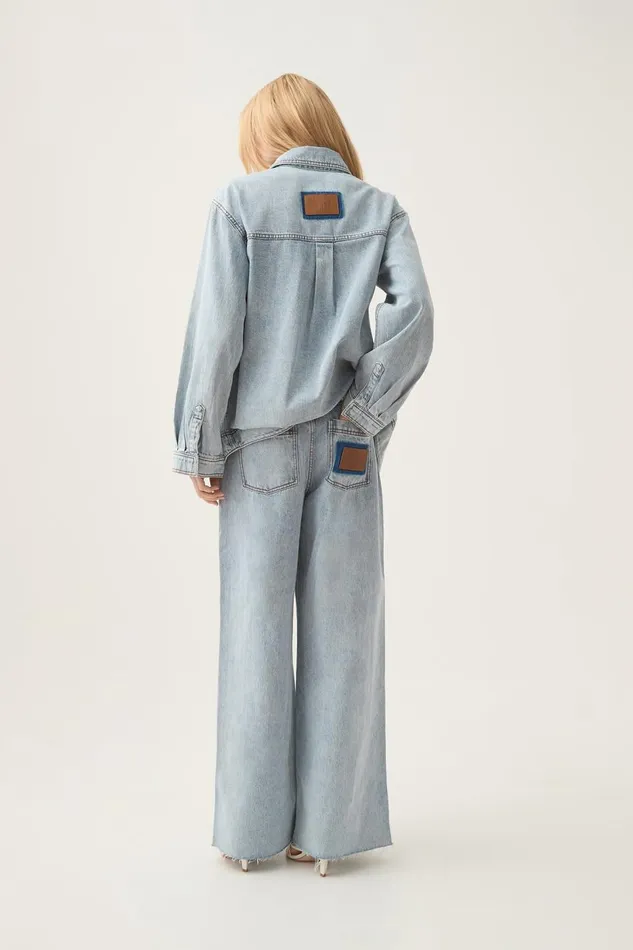 Aje Matching Sets Aura Wide Leg Jeans Sea Spray Wash 8211 Women
