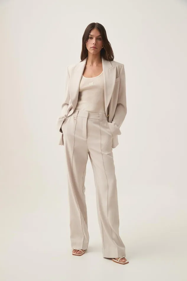 Aje Matching Sets Caterina Tailored Pant Sandstone 8211 Women