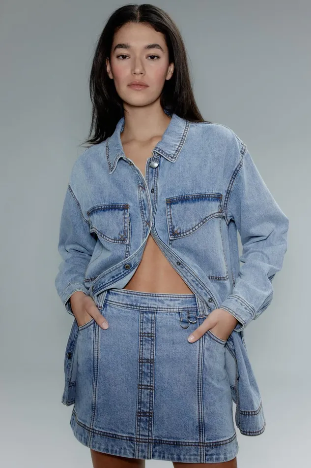 Aje Matching Sets Corie Low Waisted Mini Skirt Mum Wash 8211 Women