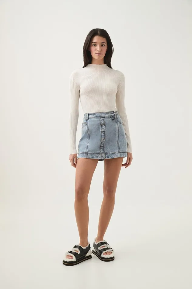 Aje Matching Sets Corie Low Waisted Mini Skirt Mum Wash 8211 Women
