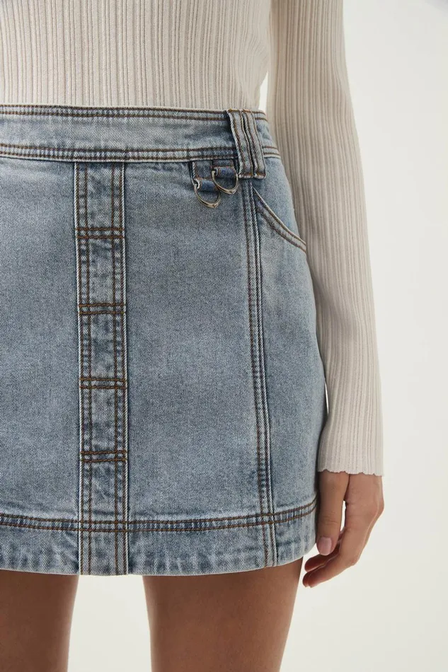 Aje Matching Sets Corie Low Waisted Mini Skirt Mum Wash 8211 Women
