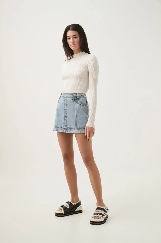 Aje Matching Sets Corie Low Waisted Mini Skirt Mum Wash 8211 Women