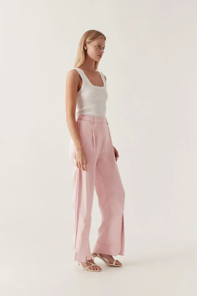 Aje Pants Insight Deconstructed Pant Soft Pink 8211 Women