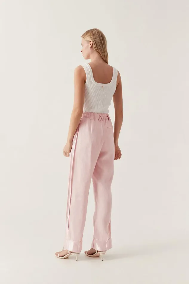 Aje Pants Insight Deconstructed Pant Soft Pink 8211 Women