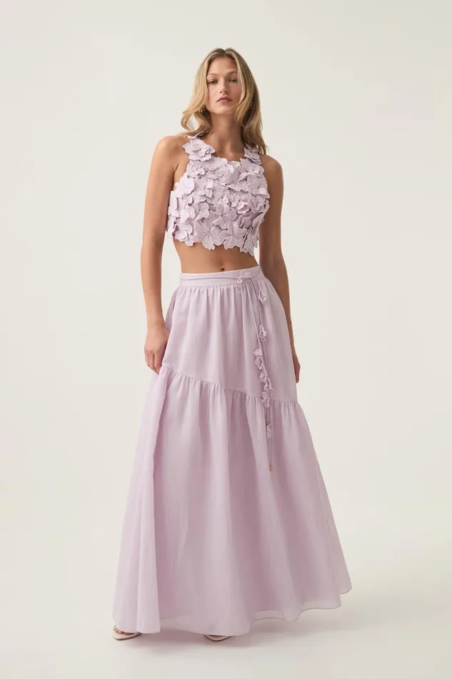 Aje Skirts Splendour Maxi Skirt Soft Violet 8211 Women