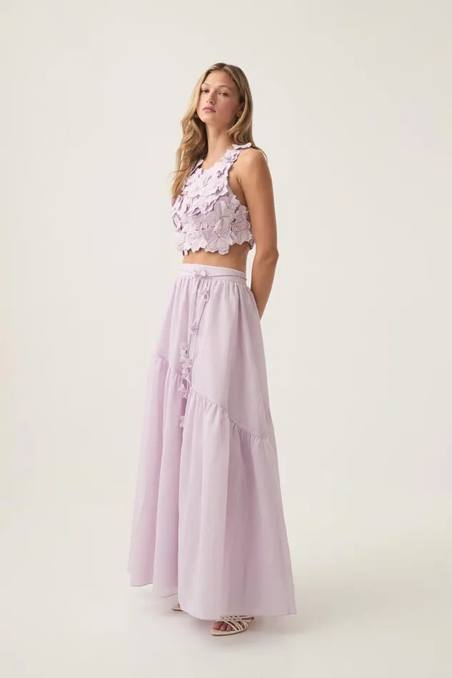 Aje Skirts Splendour Maxi Skirt Soft Violet 8211 Women