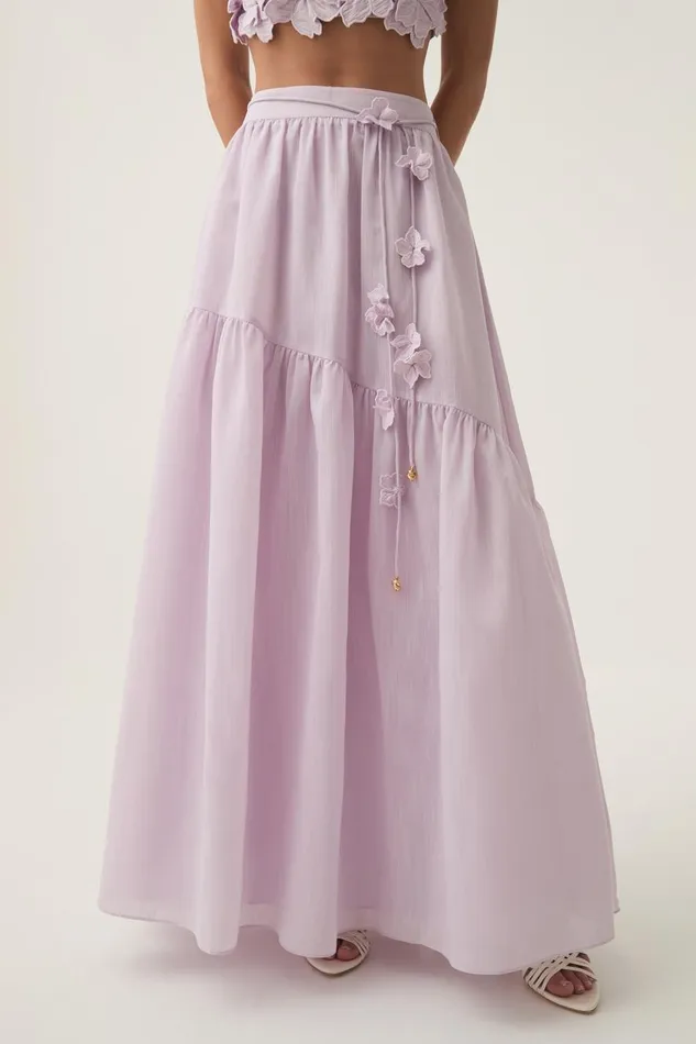 Aje Skirts Splendour Maxi Skirt Soft Violet 8211 Women