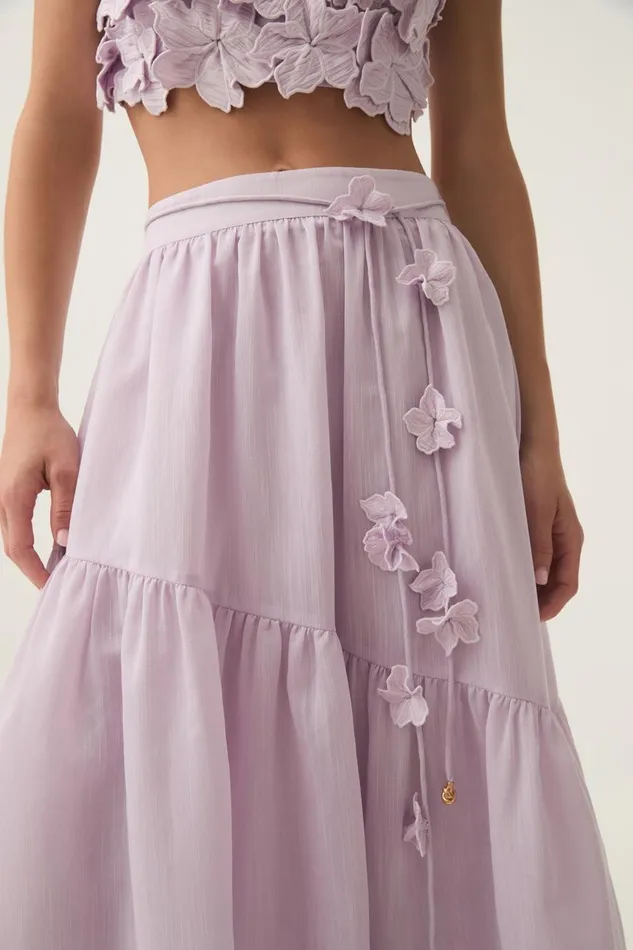 Aje Skirts Splendour Maxi Skirt Soft Violet 8211 Women