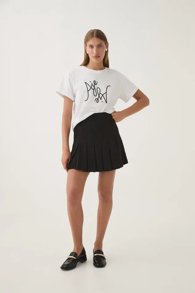 Aje Tees Prophecy Logo Oversized Tee Whiteblack Logo 8211 Women