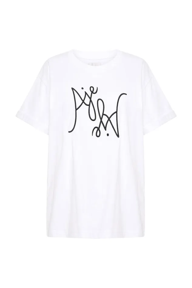 Aje Tees Prophecy Logo Oversized Tee Whiteblack Logo 8211 Women