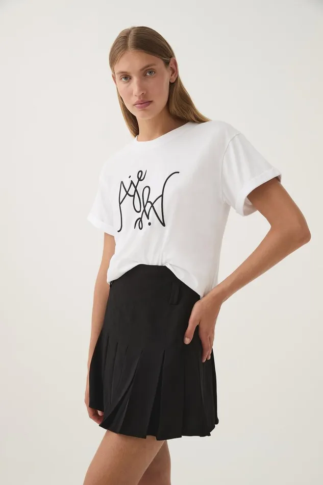 Aje Tees Prophecy Logo Oversized Tee Whiteblack Logo 8211 Women