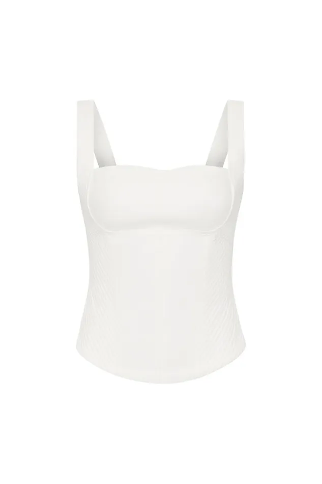 Aje Tops Clover Corded Top Ivory 8211 Women Aje Tops Clover Corded Top Ivory 8211 Women