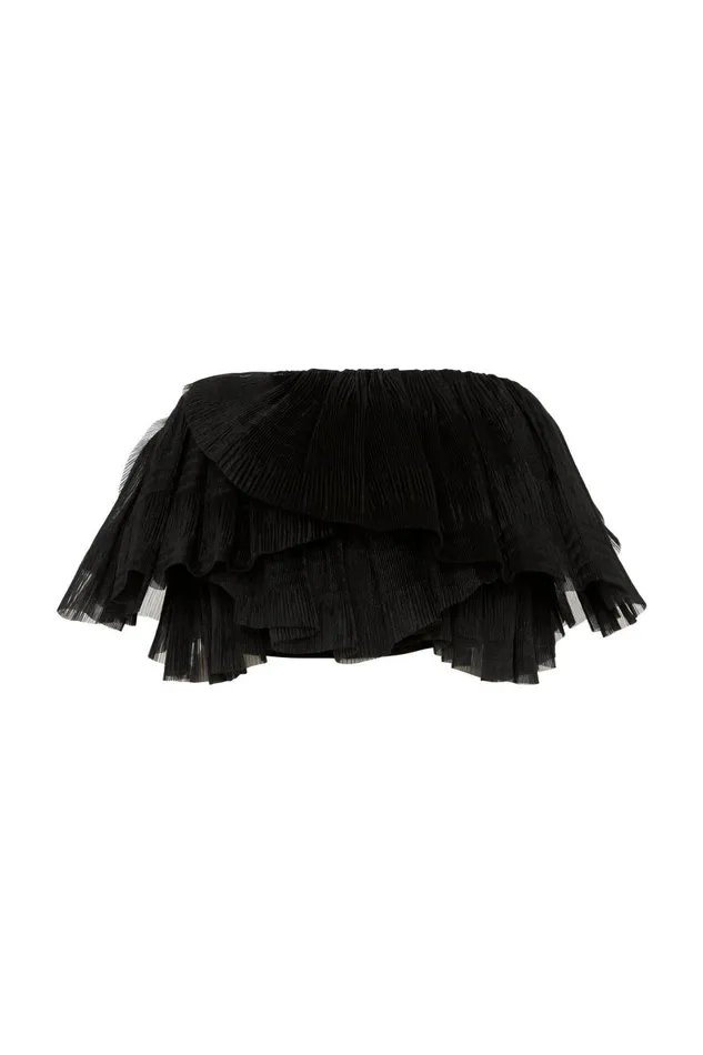 Aje Tops Elsie Pleated Bustier Black 8211 Women