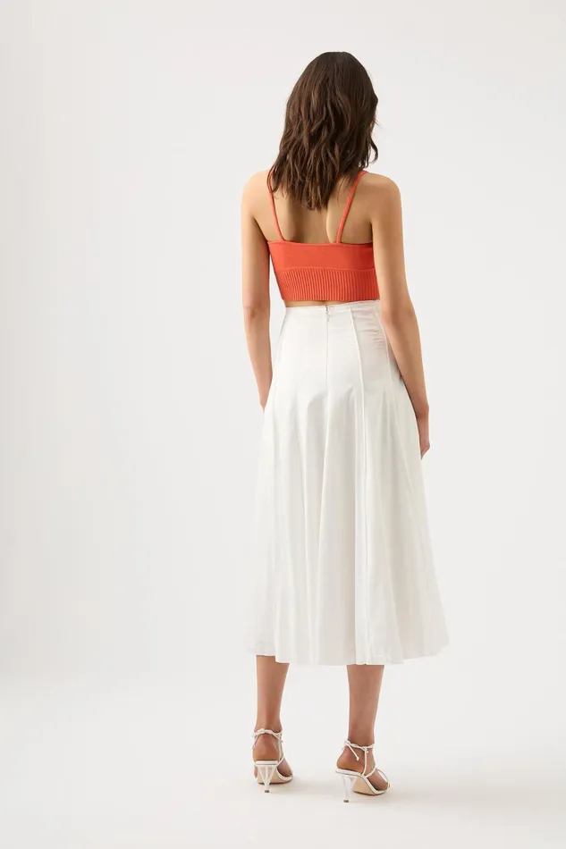 Aje Tops Lucia Knit Bustier Coral 8211 Women Aje Tops Lucia Knit Bustier Coral 8211 Women