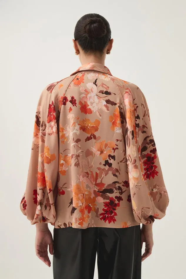 Aje Tops Transept Crepe Blouse Meadow Blooms 8211 Women