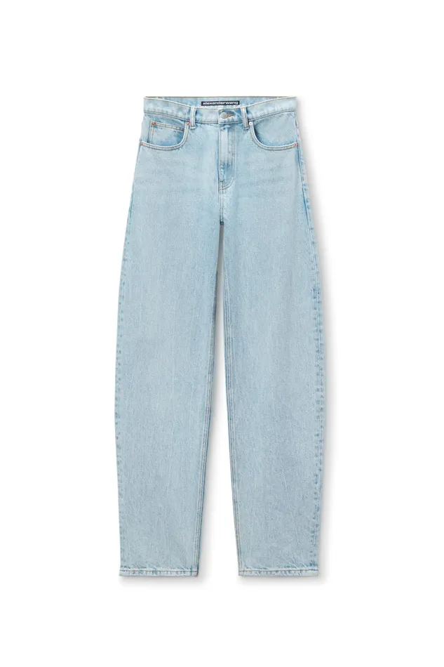 Alexander Wang Denim Women Zipped Back Slit WideLeg Jeans