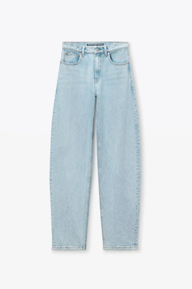 Alexander Wang Denim Women Zipped Back Slit WideLeg Jeans