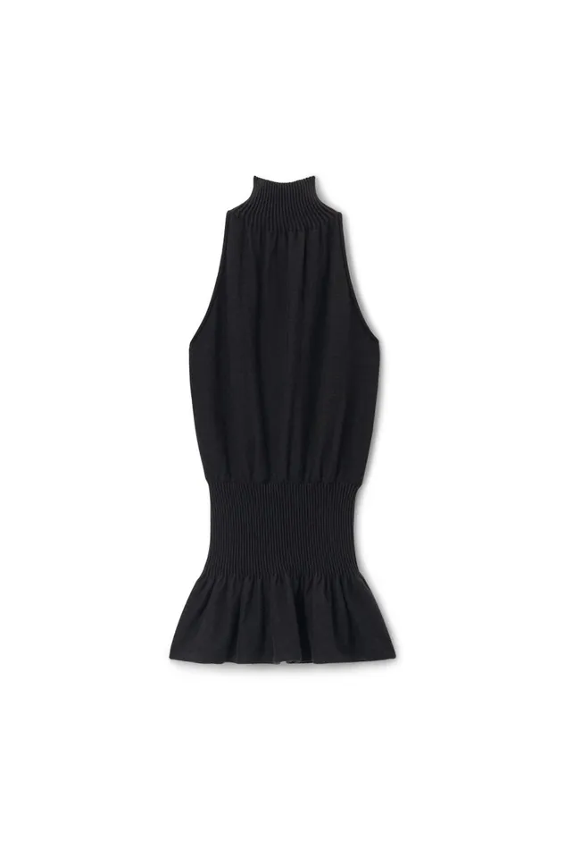 Alexander Wang Dresses Women Ruched Turtleneck Halter Dress