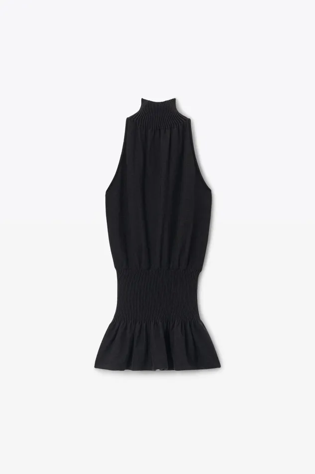 Alexander Wang Dresses Women Ruched Turtleneck Halter Dress