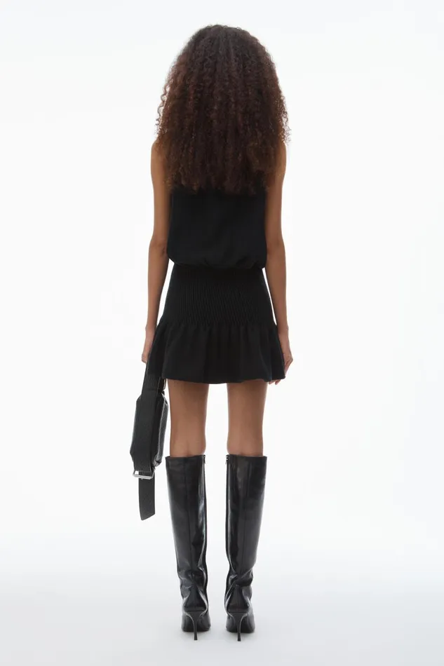Alexander Wang Dresses Women Ruched Turtleneck Halter Dress