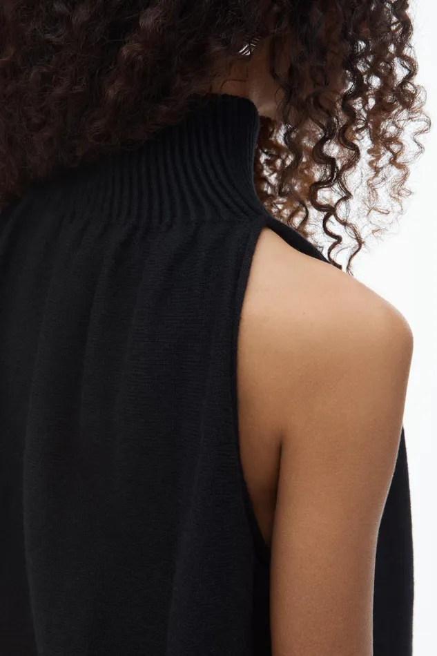 Alexander Wang Dresses Women Ruched Turtleneck Halter Dress
