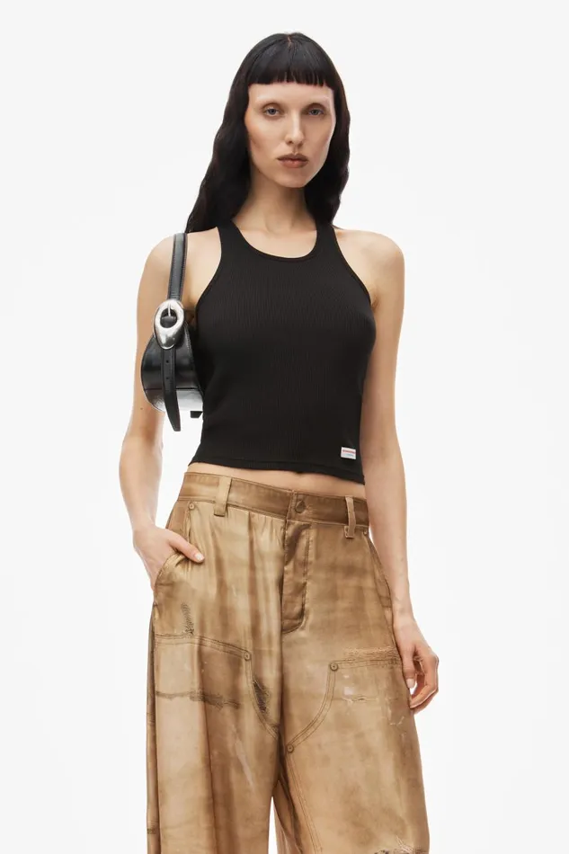 Alexander Wang Pants Women WideLeg Pant In Workwear TrompeL039oeil Print