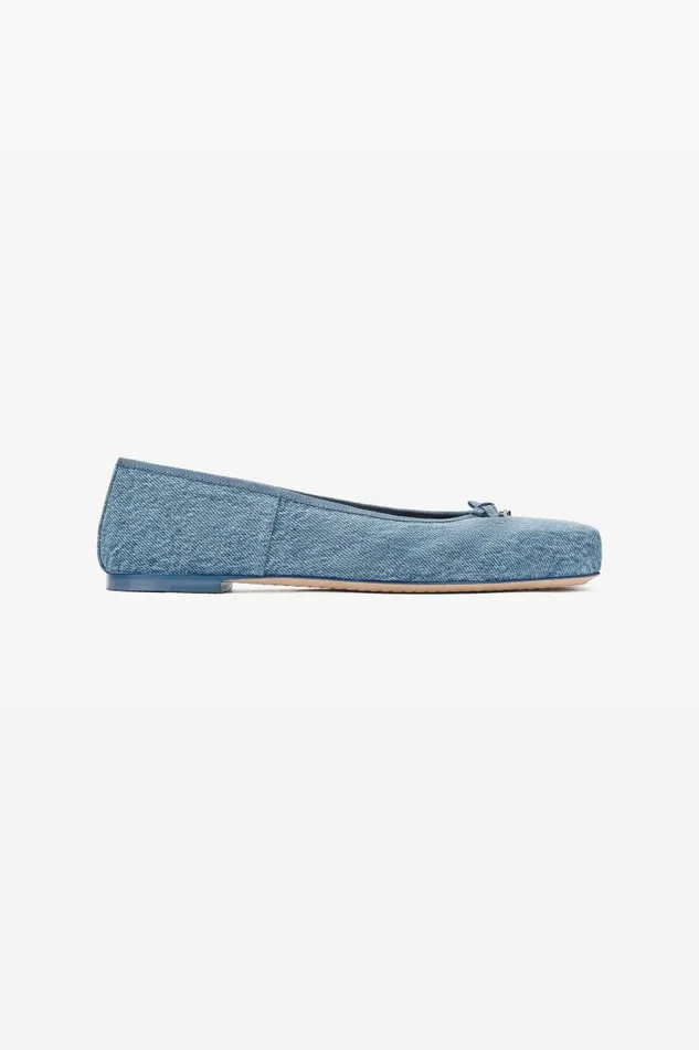 Alexander Wang Shoes Women Billie Flat In Washed Denim