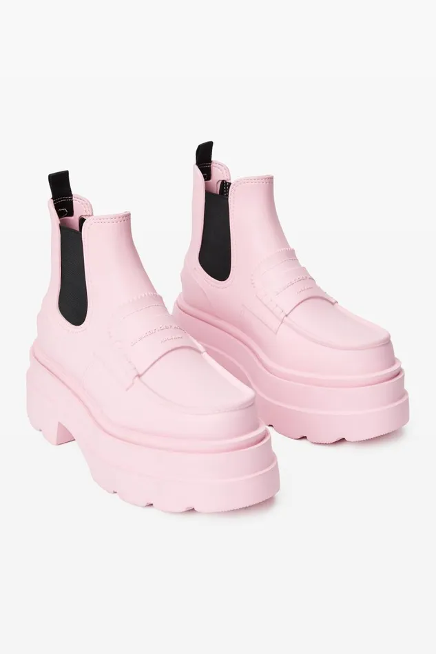 Alexander Wang Shoes Women Carter 75mm Ankle Platform Boot In Rubber