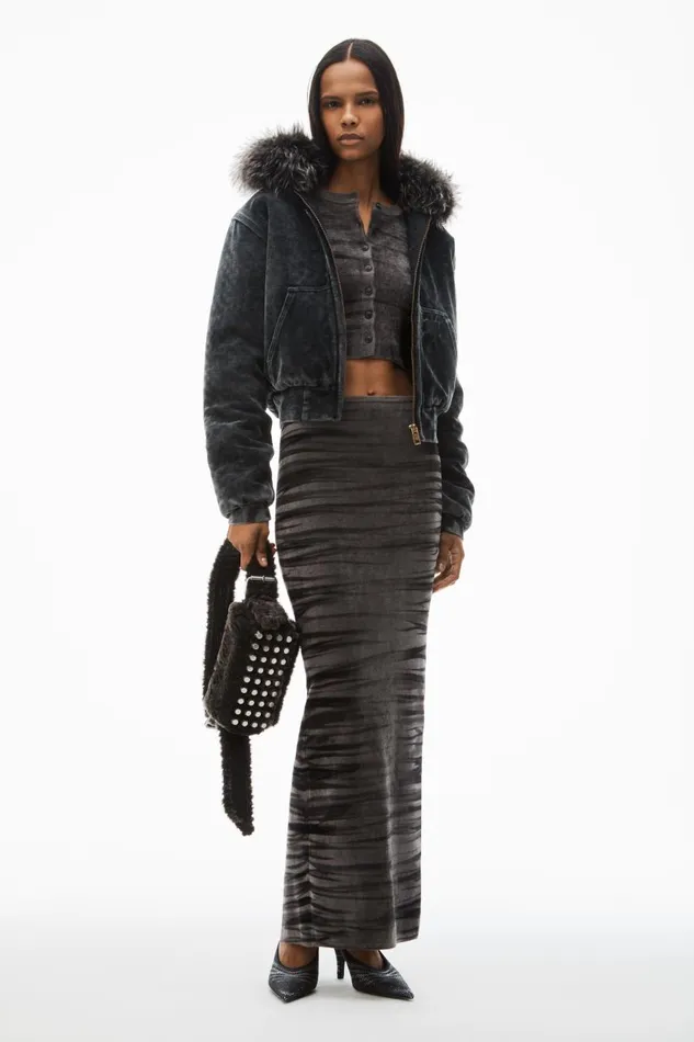 Alexander Wang Skirts Women Digital AnimalPrint Maxi Skirt In Chenille