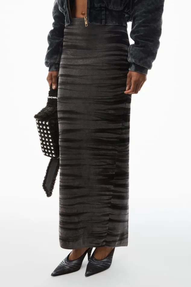 Alexander Wang Skirts Women Digital AnimalPrint Maxi Skirt In Chenille