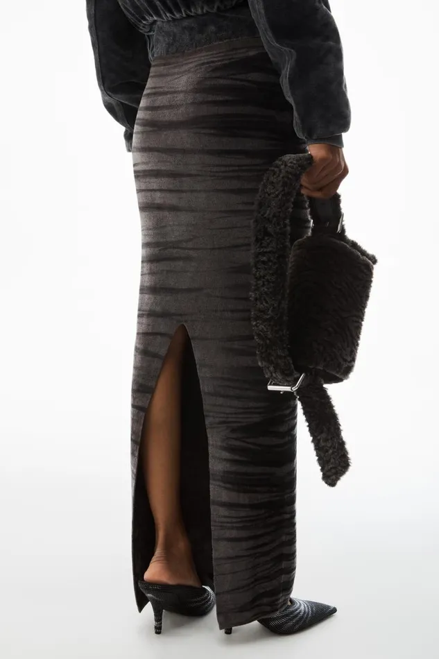 Alexander Wang Skirts Women Digital AnimalPrint Maxi Skirt In Chenille