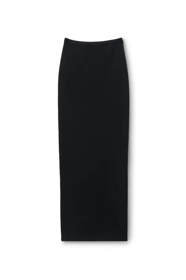 Alexander Wang Skirts Women Embossed Logo Maxi Skirt