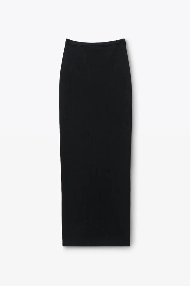 Alexander Wang Skirts Women Embossed Logo Maxi Skirt
