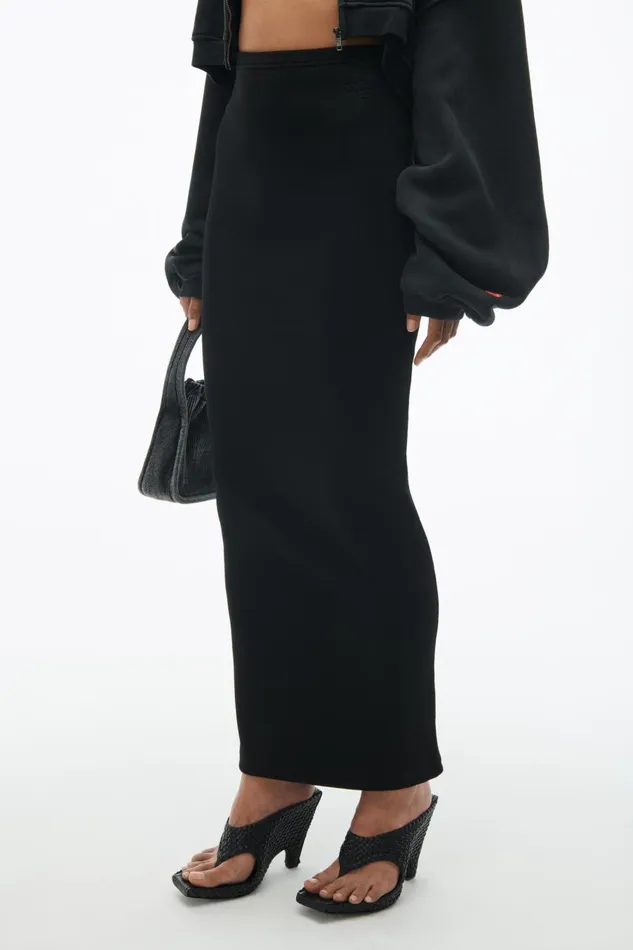 Alexander Wang Skirts Women Embossed Logo Maxi Skirt