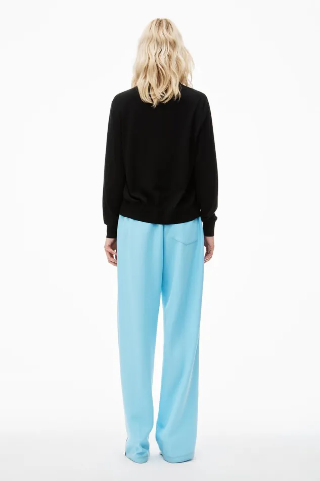 Alexander Wang Sweaters Women LogoEmbossed Cardigan In Superfine Merino Wool