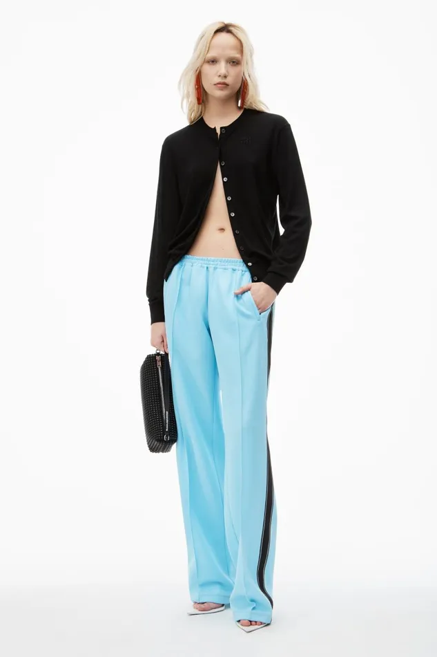 Alexander Wang Sweaters Women LogoEmbossed Cardigan In Superfine Merino Wool