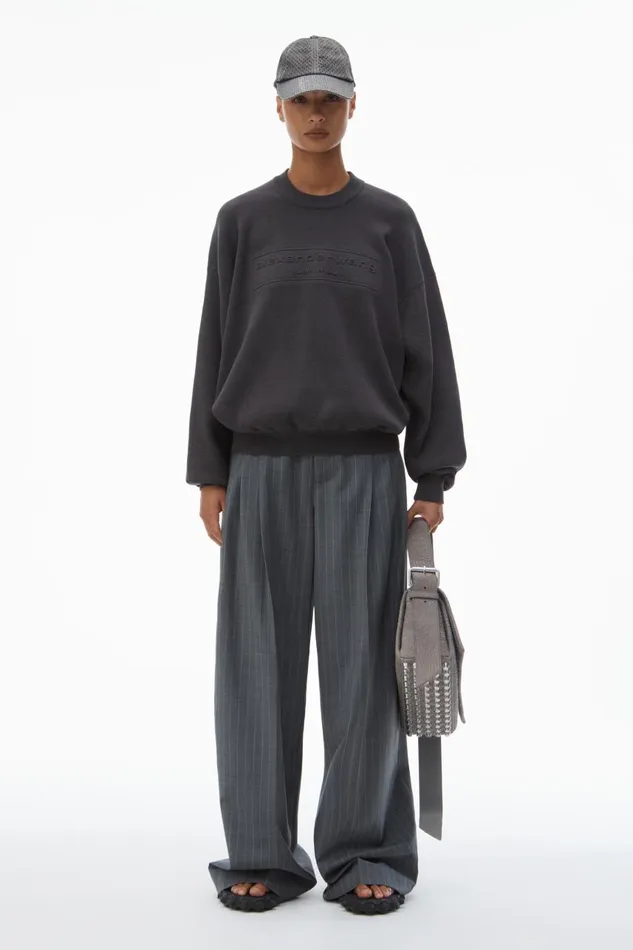 Alexander Wang Sweaters Women LogoEmbossed Sweater In RibKnit